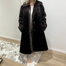 Cappotto pelliccia marrone