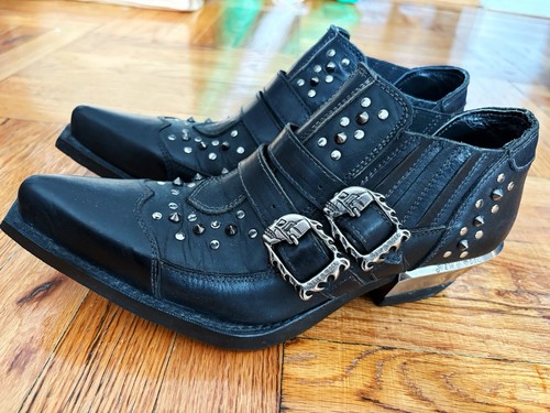 Stivaletti neri goth punk