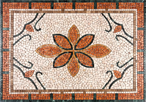 Rosone mosaico marmo 120 - marmo, 80