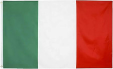 Bandiera Italiana Grande 150X90 Con 2 Occhielli Alta Qualità Resistente Alle Int