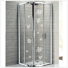 wall stickers adesivo adesivi fiori vetri box doccia decorazione bagno a0526