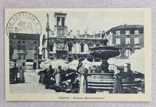 Cartolina udine mercato - cartolina,