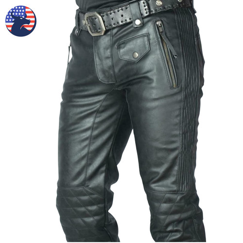 Pantalone jeans biker