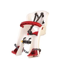 SEGGIOLINO ANTERIORE BICI BELLELLI "TATOO PLUS" BIANCO/ROSSO