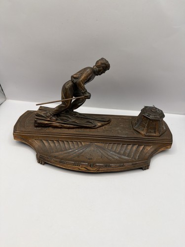 Art deco skier calamaio - art,