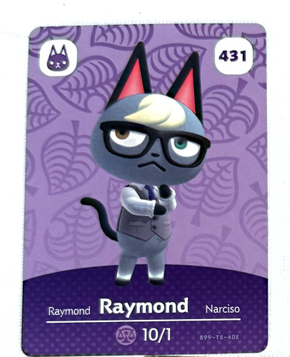 Carta amiibo raymond autentica - carta,