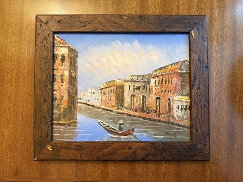 Quadro olio tela vintage - quadro, su