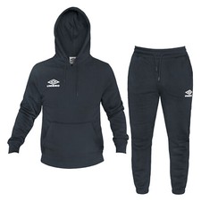 Tuta Uomo UMBRO Cotone Felpato Cappuccio 3 Colori Art.655
