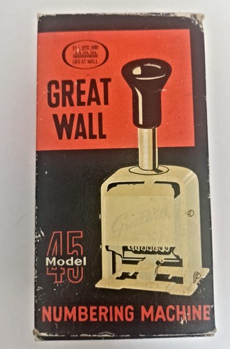 Timbro numeratore great wall - timbro,