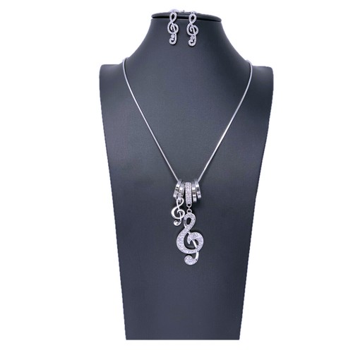 Collana orecchini chiave - chiave, di