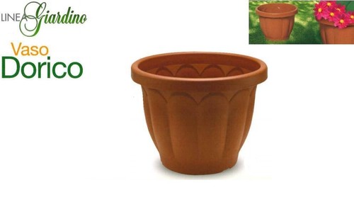 Vaso dorico resina piante - resina,