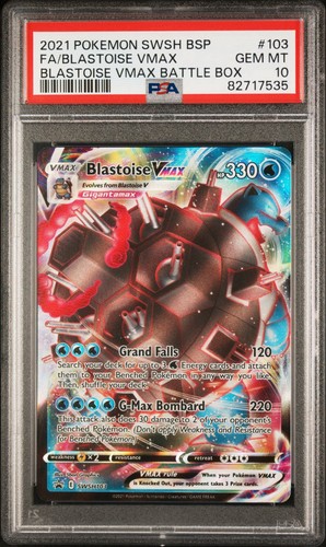 Blastoise vmax swsh103 psa - blastoise,