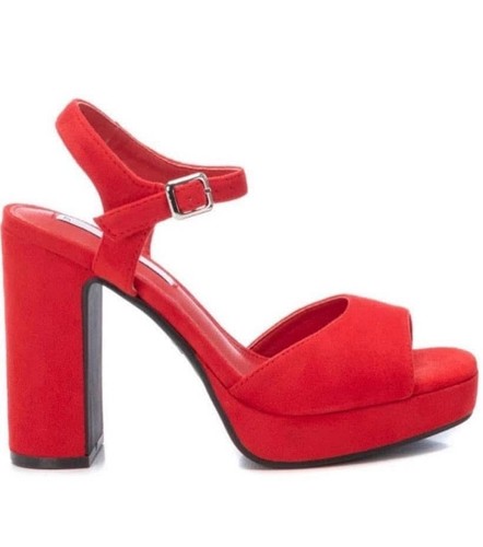 Sandali donna xti rossi tacco - sandali,