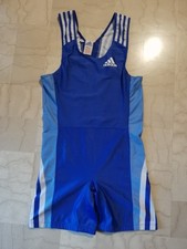 Size US L - Adidas wrestling singlet NO powerlifting weightlifting speedsuit