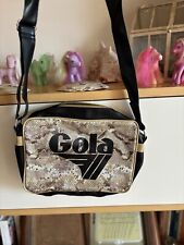 Gola Borsa Borse Sport Messanger Effetto Pitone Animalier Oro Tracolla Lunga