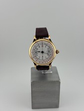 Minerva Chronograph Calibre 19.9 Yellow Gold 18kt Case Porcelain Dial