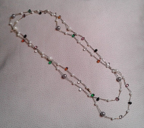 Collana lunga dorata con - dorata,