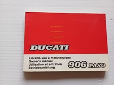 Ducati PASO 906 1988-89 manuale uso manutenzione libretto istruzioni originale