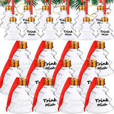 Palline Di Natale Riempibili Di Liquore Whisky Bottiglia Sferica Natalizia in Pl