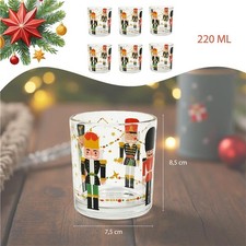 SET DI 6 BICCHIERI IN VETRO