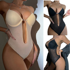 Body donna reggiseno senza