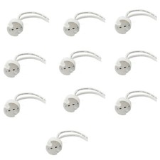 10 attacco gu5.3 per faretto 12v incasso in ceramica portalampada mr16 faretti