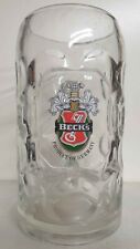BECK'S  BOCCALE BICCHIERE BIRRA 1 LITRO CON MANICO