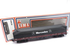 348HO - Lima H0 309034 - 4 assi. Carro telone MERCEDES delle DB - ottimo in scatola originale