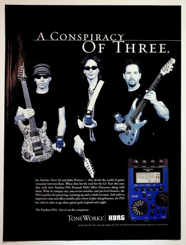 Pubblicità joe satriani steve - joe,