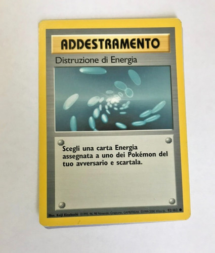 Carta pokemon distruzione - carta,