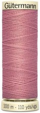 GUTERMANN - 100mt - FILO PER CUCITO 100% POLIESTERE - COLORE ROSA VINTAGE 473