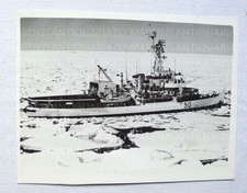 VECCHIA FOTO nave rompighiaccio  NEL MAR ARTICO ARTIDE POLO NORD ESPLORAZIONE
