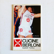 ADESIVO - Cucine Berloni Basket Torino, S. Bechini 7,0 x 11,5 cm. ♡ OTTIMO ♡
