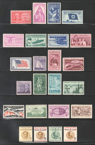 1957 commemorativi mint - commemorativi,,