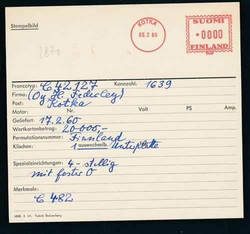 S2870 finlandia afs metro - finlandia,