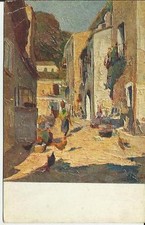 ANTICA CARTOLINA DA QUADRO DI