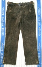 PANTALONE PELLE MARRONE -