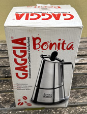 Caffettiera Elettrica Gaggia Bonita 3/6 Tazze Inox con Spegnimento Aut mai usata
