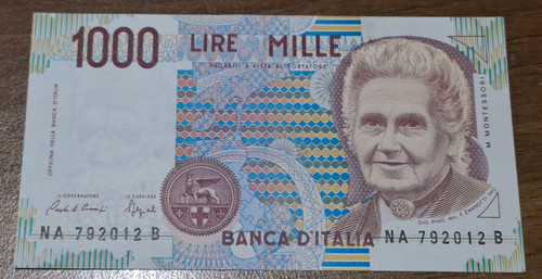 1000 lire montessori - montessori, a