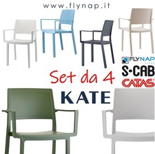 SCAB DESIGN SET DA 4 SEDIE