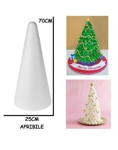 Cono polistirolo 25x70 - in, cm