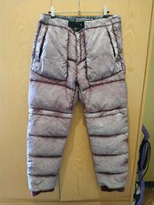 STONE ISLAND TELA NYLON DOWN WITH DUST COLOUR FROST FINISH PANTS/BERMUDA