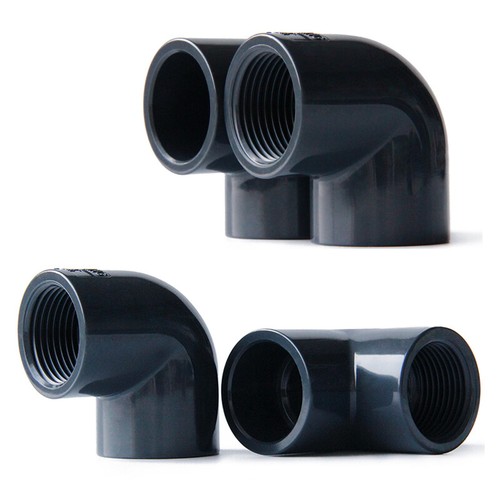 Gomito filettato femmina pvc - gomito,