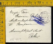 WW1 Prima Guerra Posta Militare franchigia Austria Trieste Pola aq 442