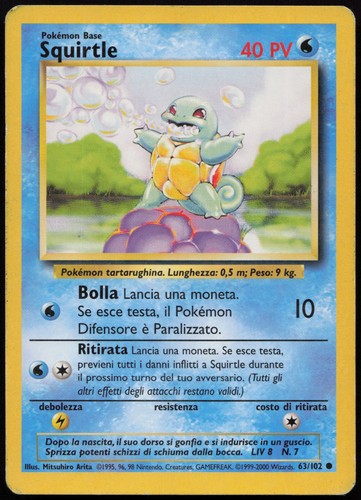 Pokemon tcg squirtle 102 - tcg, lp