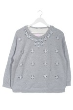 INTREND Felpa Donna Tuta da ginnastica Taglia IT 46 grigio chiaro stile casual