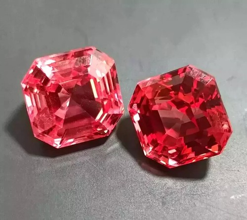 Padparadscha zaffiro abbinato - zaffiro,