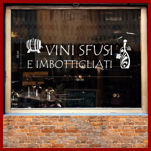 Adesivi enoteca vetrine - enoteca,