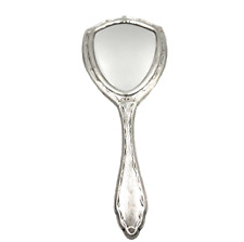 Specchio da toletta in argento