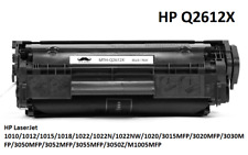 Toner per HP laserjet 1010 1018 1022 3050mfp Q2612X nero 3500 pag alta capacita'